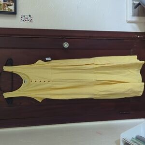 New with Tags Old Navy Maternity Yellow Tiered Maxi Dress Size XXL